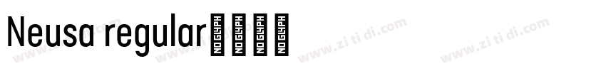 Neusa regular字体转换
